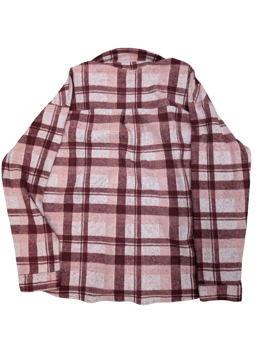 Jacket Fleece By Members Mark In Plaid Pattern, Size: L