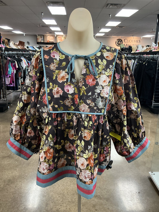 Top Ls By Entro In Floral Print, Size:S