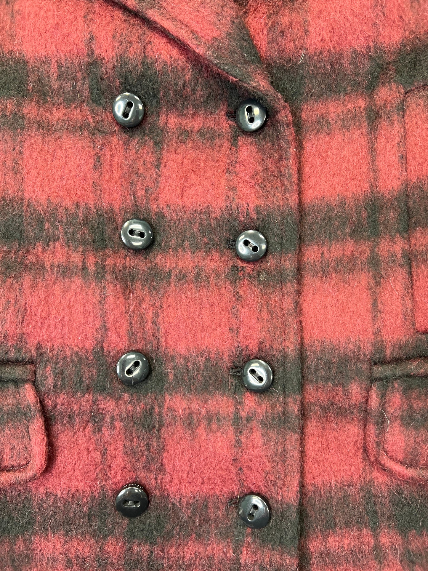 New! Coach Plaid Peacoat Designer   Size: S