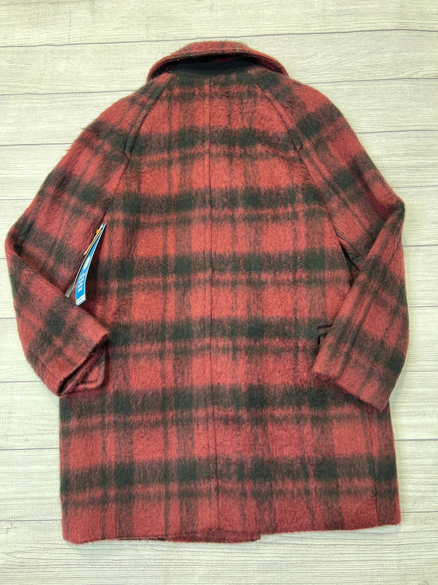 New! Coach Plaid Peacoat Designer   Size: S