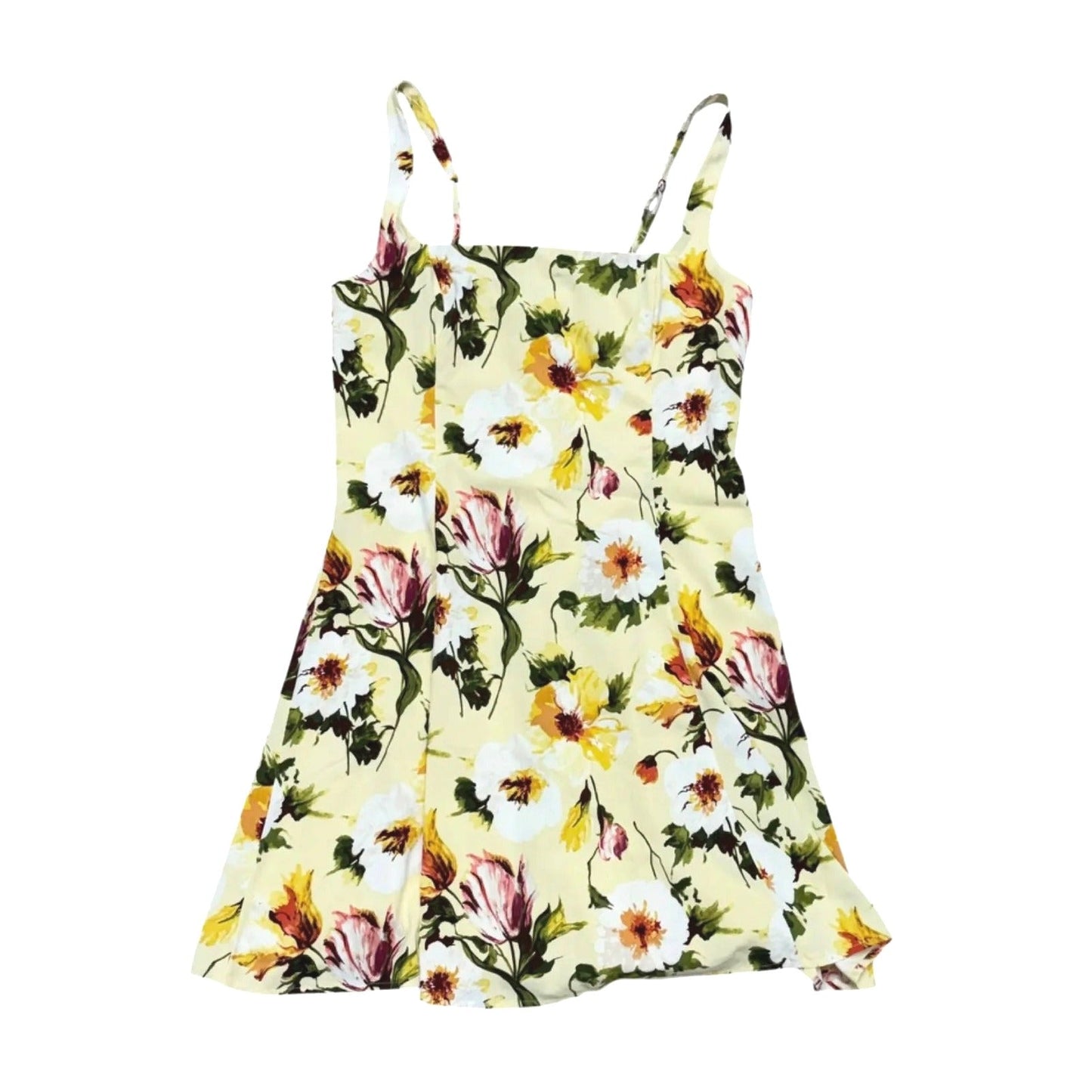 Dress Casual Short By Abercrombie And Fitch In Yellow, Size: Mt