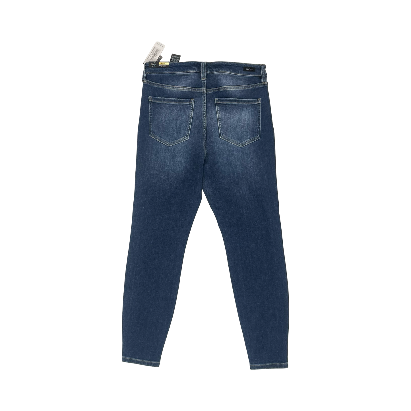 Jeans Skinny By Liverpool In Blue Denim, Size:10