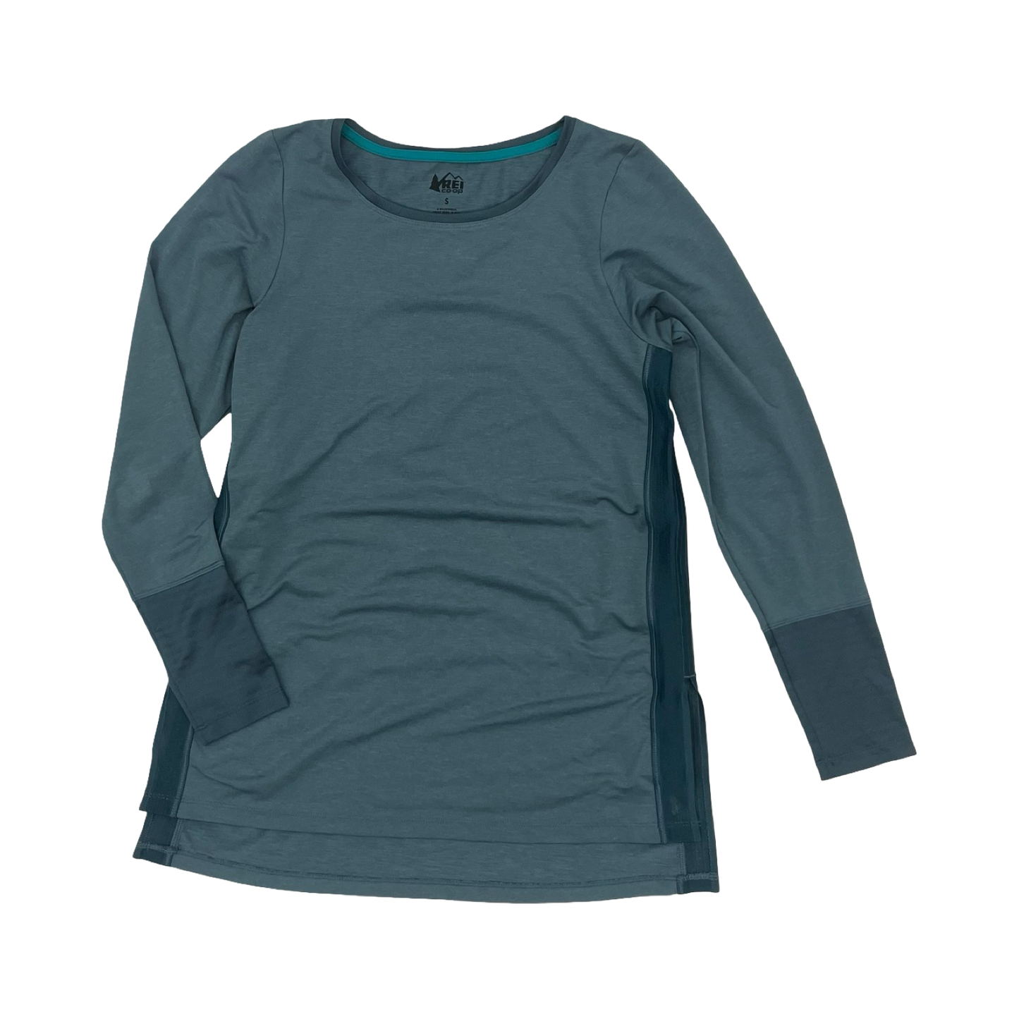 Athletic Top Ls Crewneck By Rei In Teal, Size:S