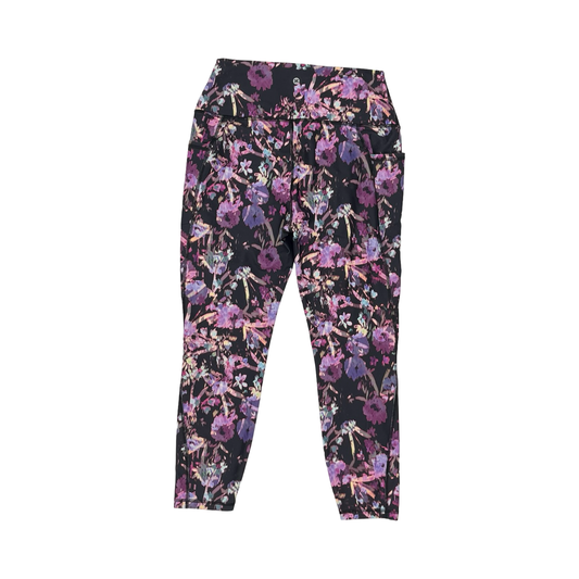Athletic Leggings By Rbx In Floral Print, Size:L