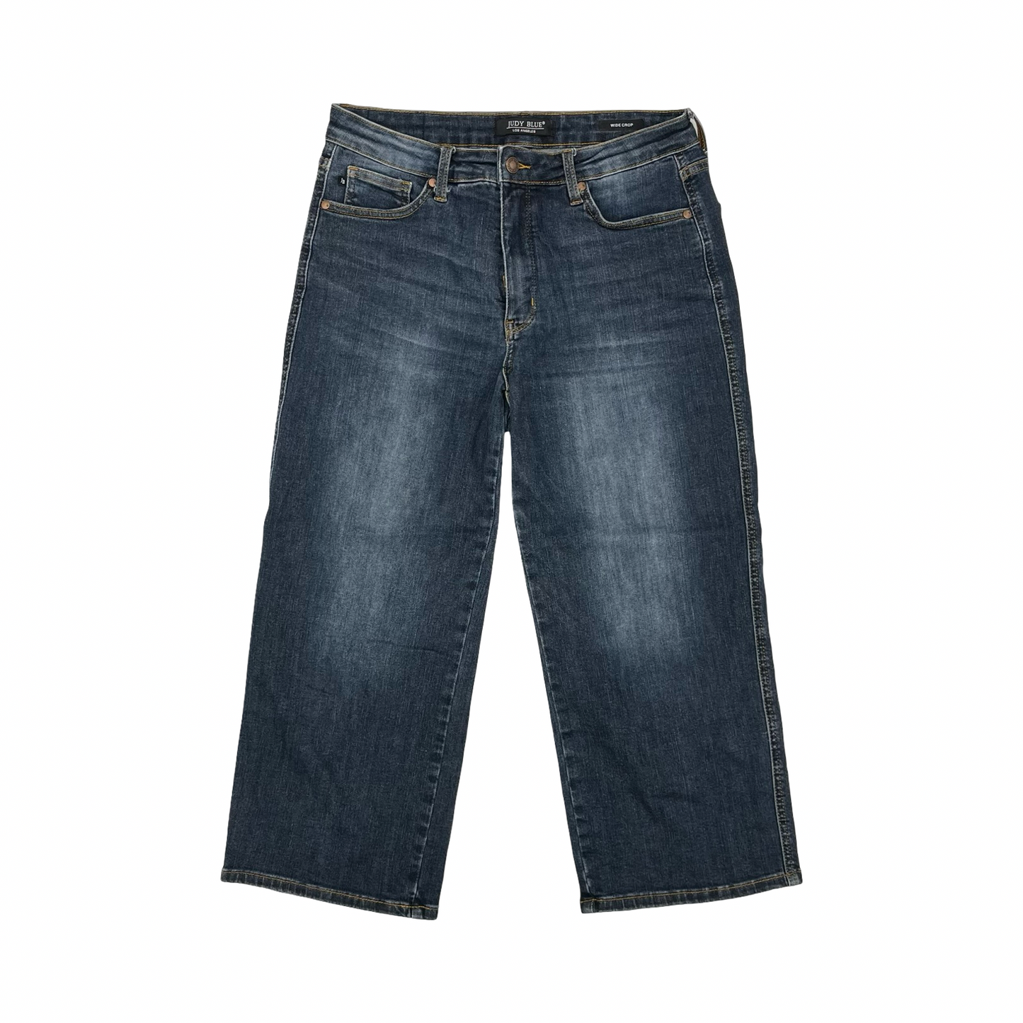 Jeans Cropped By Judy Blue In Blue Denim, Size:10