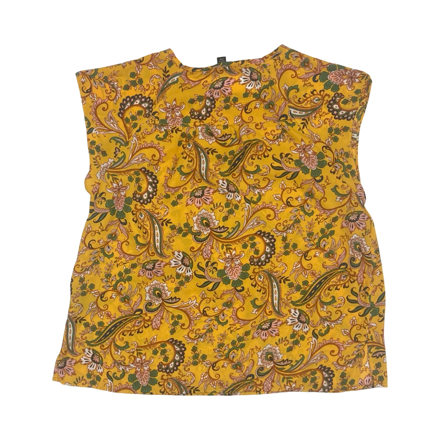 Blouse Ss By Zac And Rachel In Yellow, Size:Lp