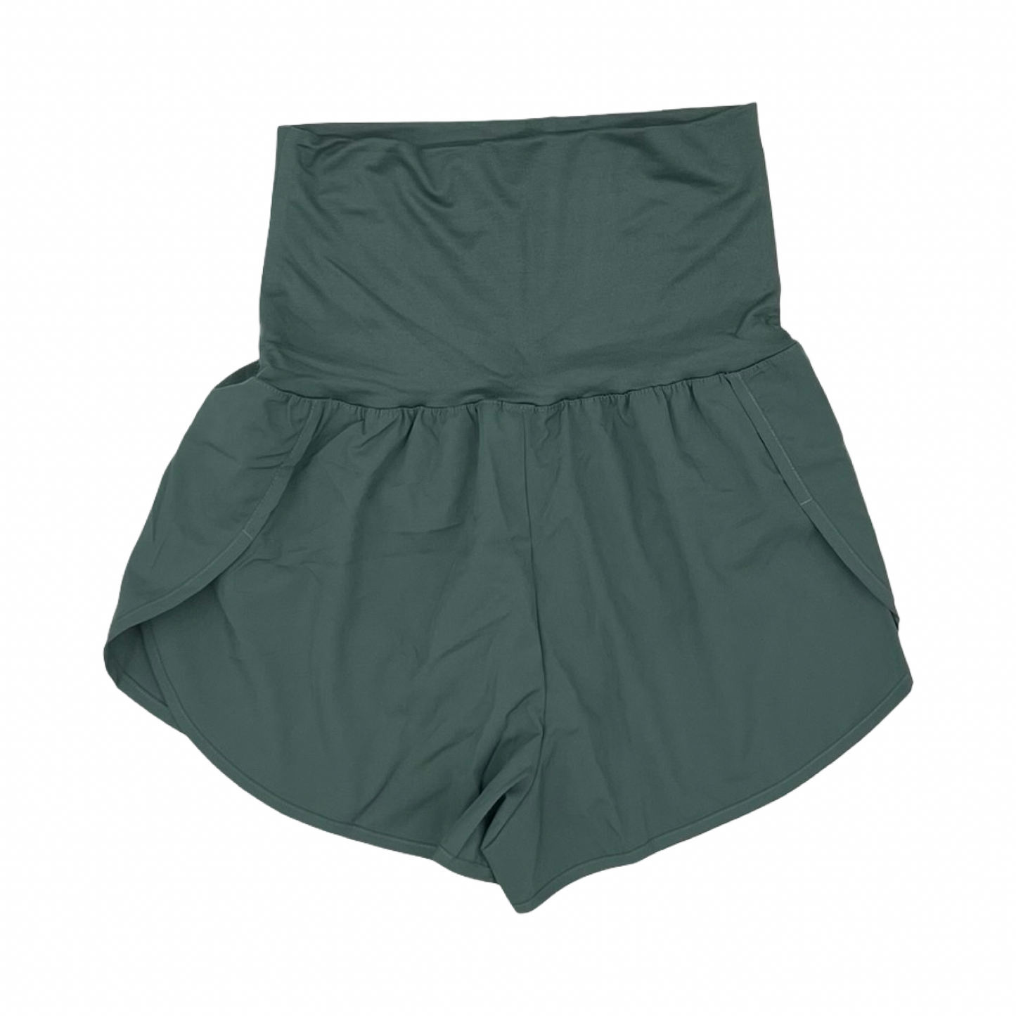 Athletic Shorts By Zenana In Green, Size:Xl