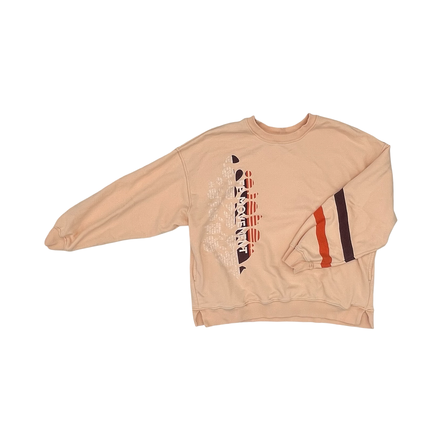 Sweatshirt Crewneck By Free People In Orange, Size:S