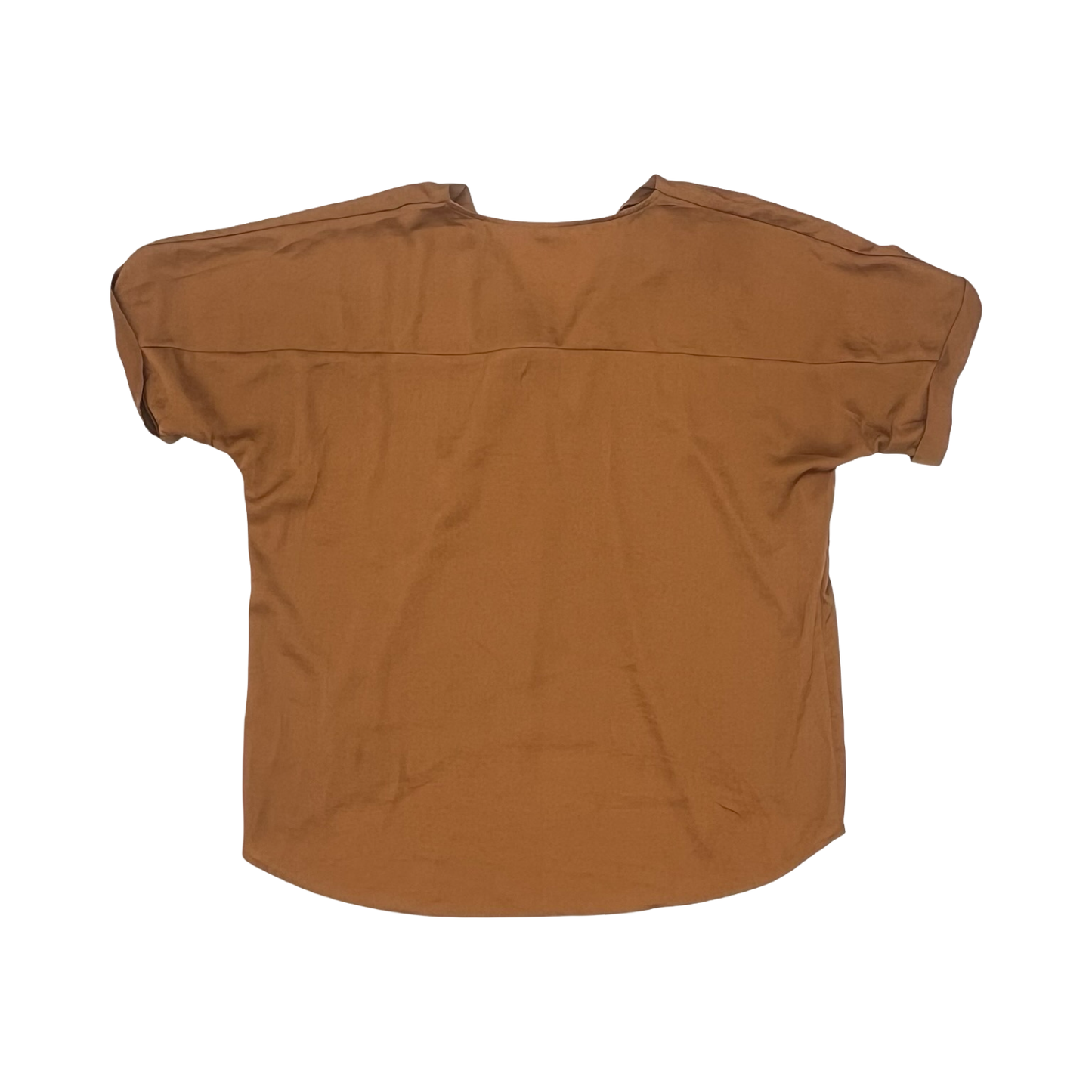 Blouse Ss By Glam In Brown, Size:M
