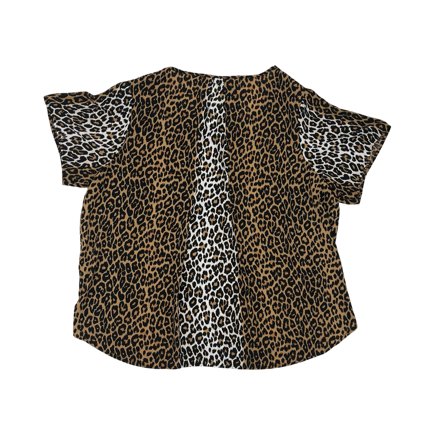 Blouse Ss By Premise In Animal Print, Size:2X