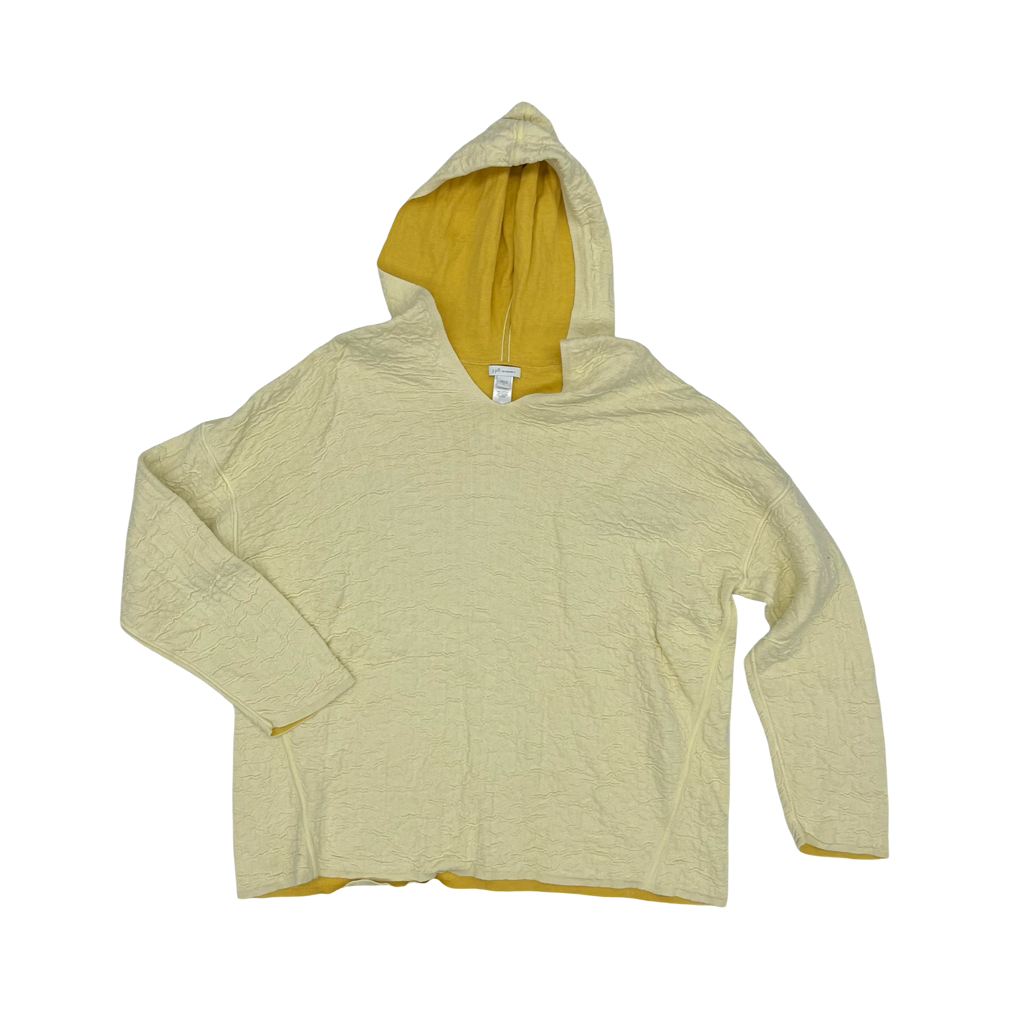 Sweatshirt Hoodie By J. Jill In Yellow, Size:L