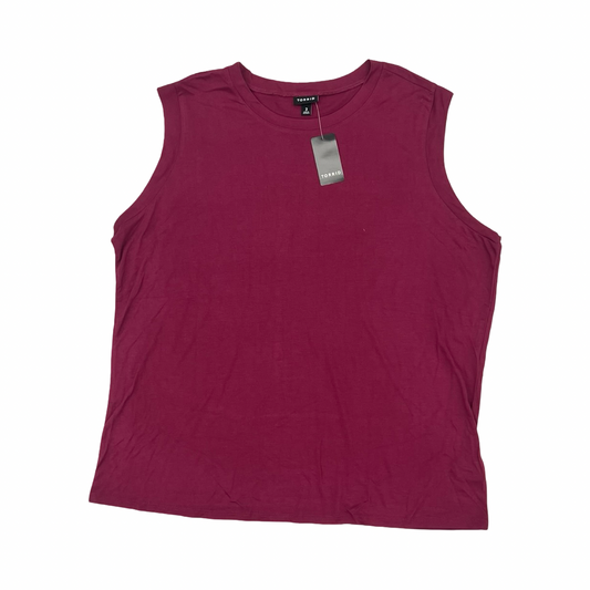 Top Sleeveless By Torrid In Pink, Size:3X
