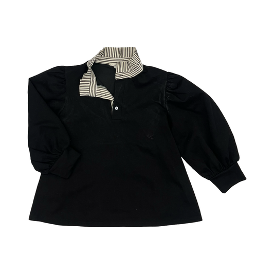 Top Ls By Entro In Black, Size:M