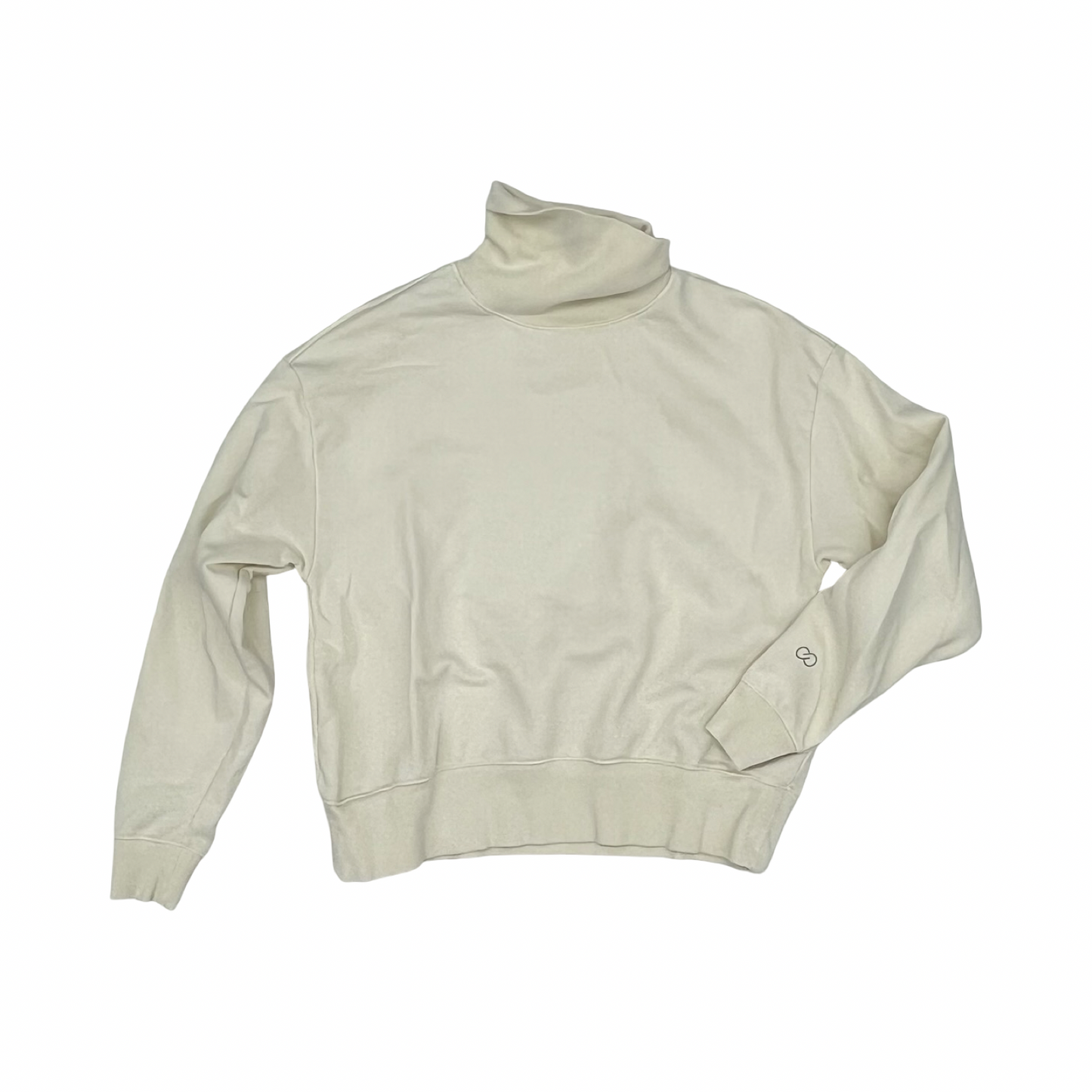 Sweatshirt Collar By Calia In Cream, Size:S