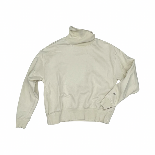 Sweatshirt Collar By Calia In Cream, Size:S