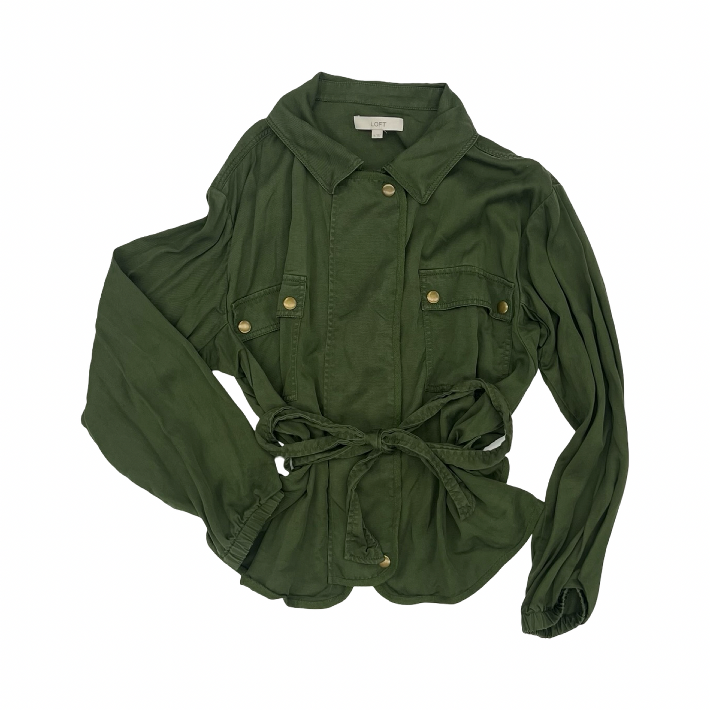 Jacket Other By Loft In Green, Size:Xl