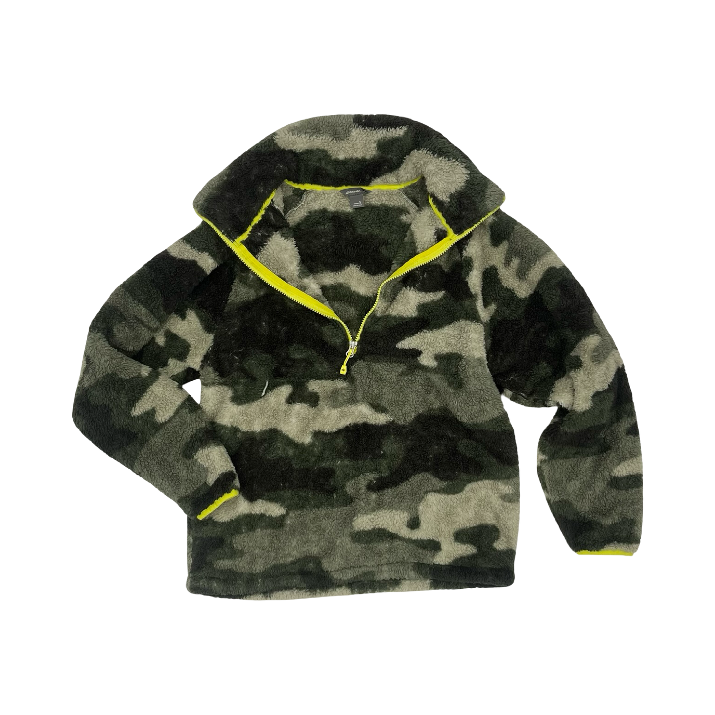 Sweatshirt Collar By Eddie Bauer In Camouflage Print, Size:S