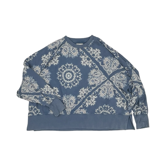 Sweatshirt Collar By American Eagle In Blue & White, Size:Xl