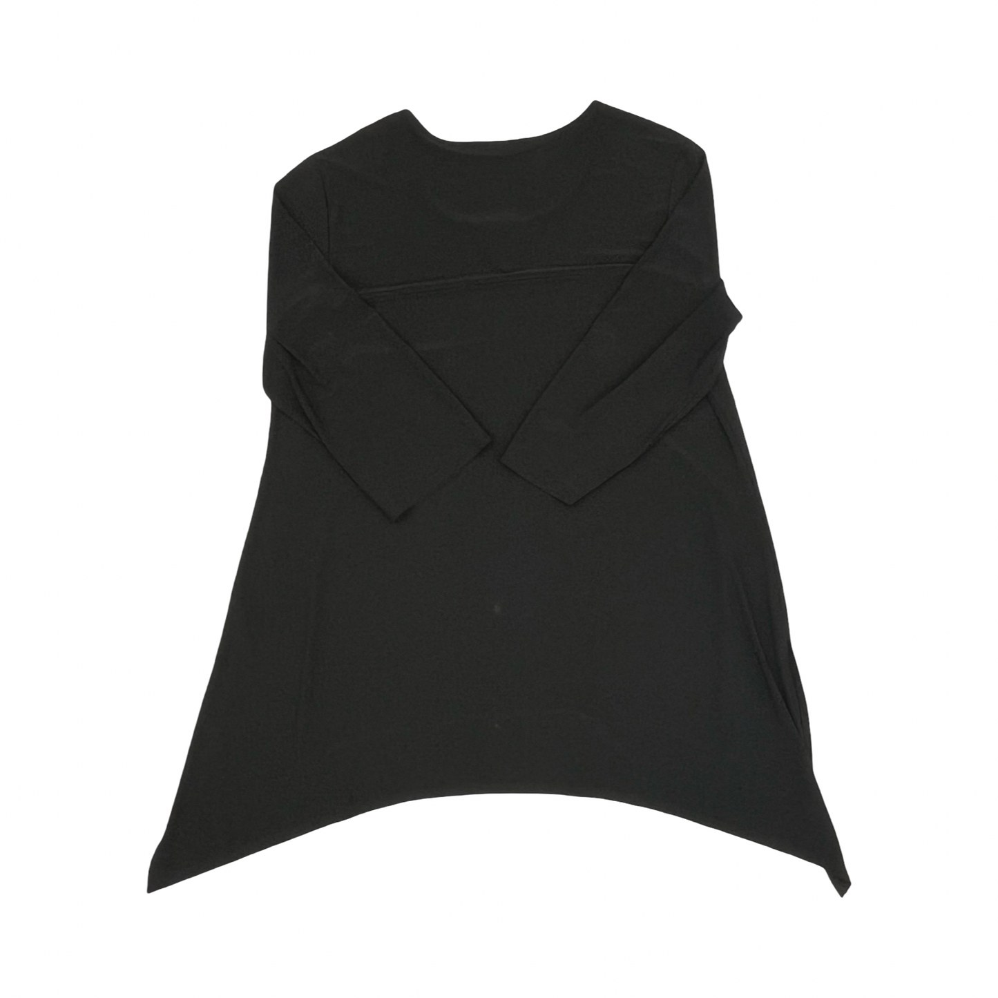 Tunic 3/4 Sleeve By Cato In Black, Size:1X