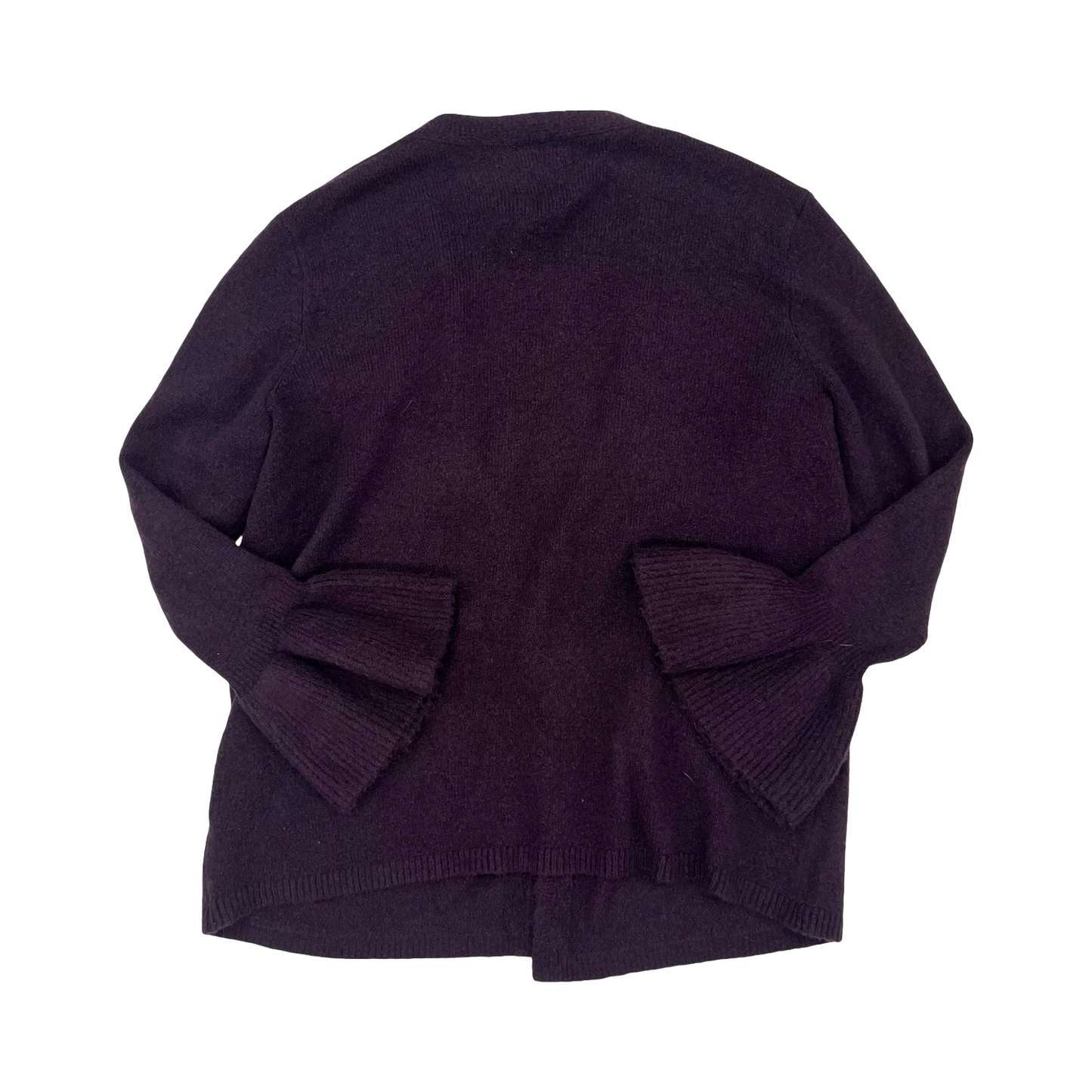 Sweater Cardigan By Ava & Viv In Purple, Size:2X