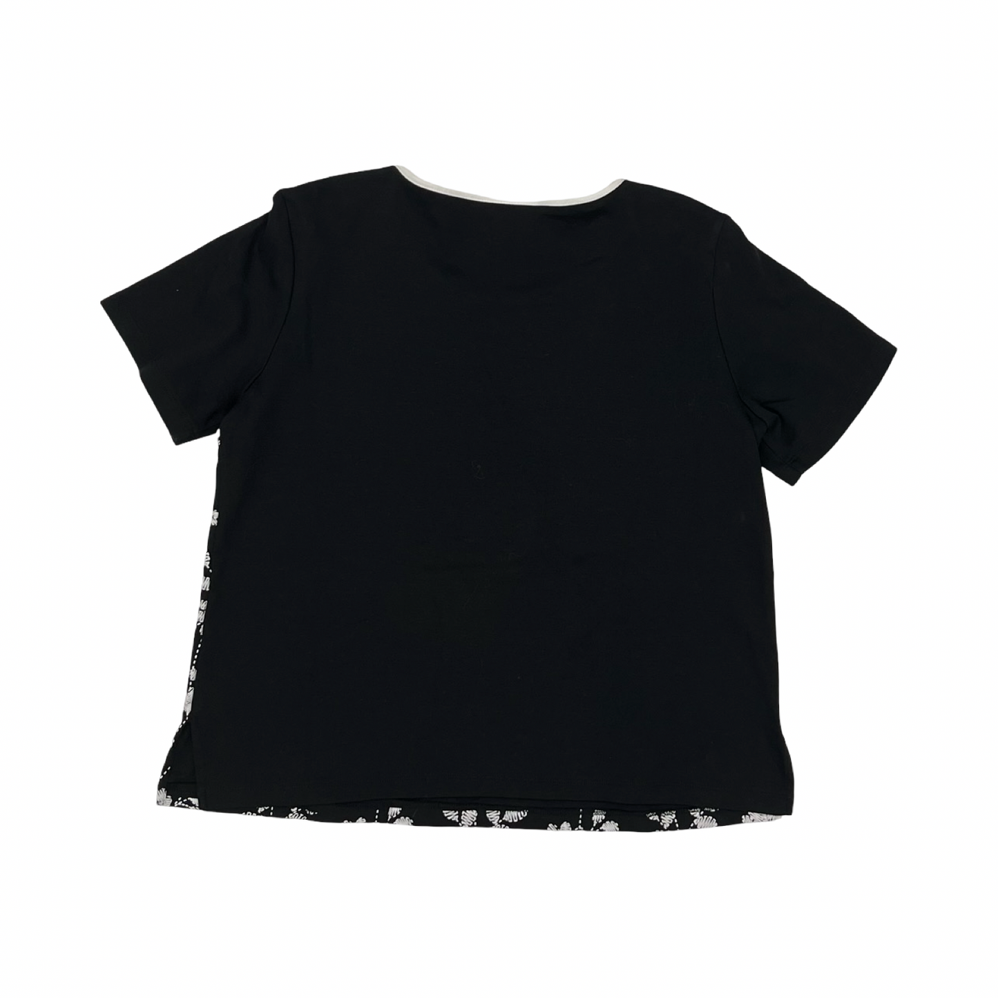 Top Ss By Alfred Dunner In Black & White, Size:Mp