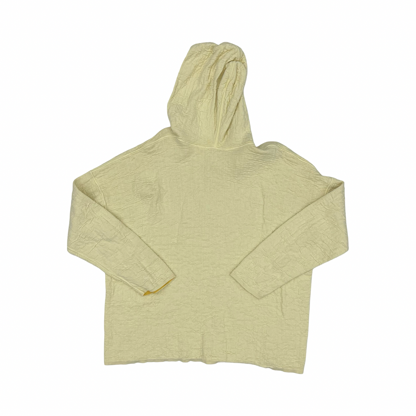 Sweatshirt Hoodie By J. Jill In Yellow, Size:L