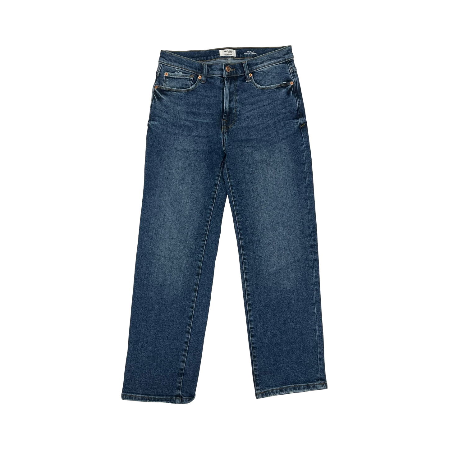Jeans Straight By Kensie In Blue Denim, Size:6