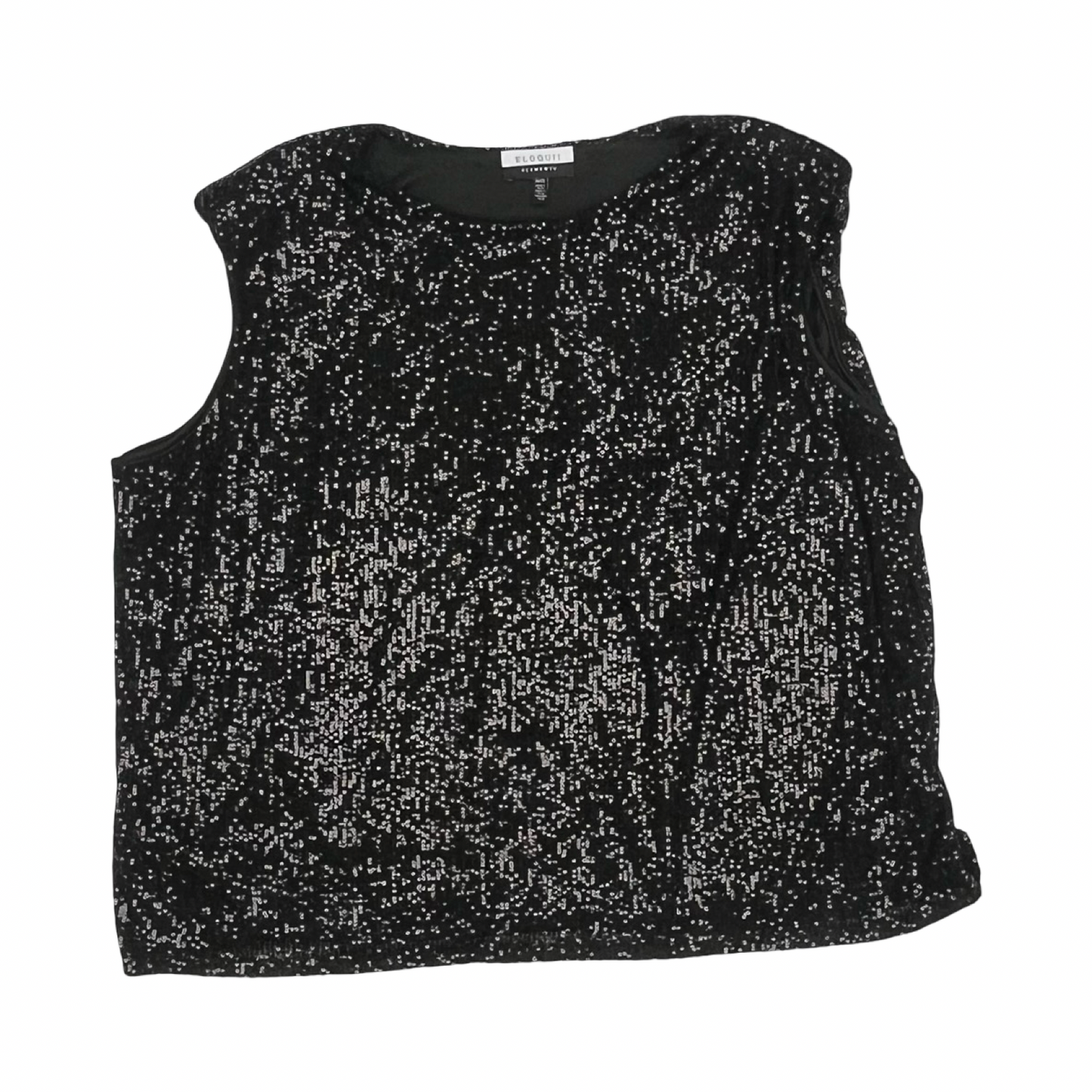 Blouse Ss By Eloquii In Black, Size:4X