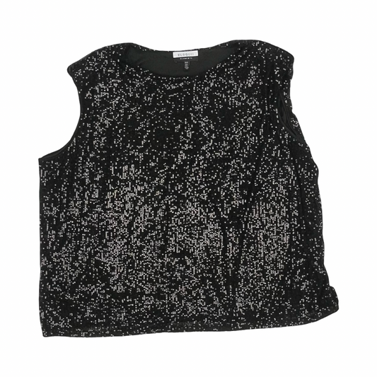 Blouse Ss By Eloquii In Black, Size:4X