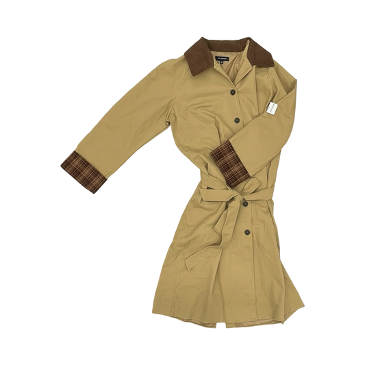 Coat Trench Coat By Blu Pepper In Tan, Size:M