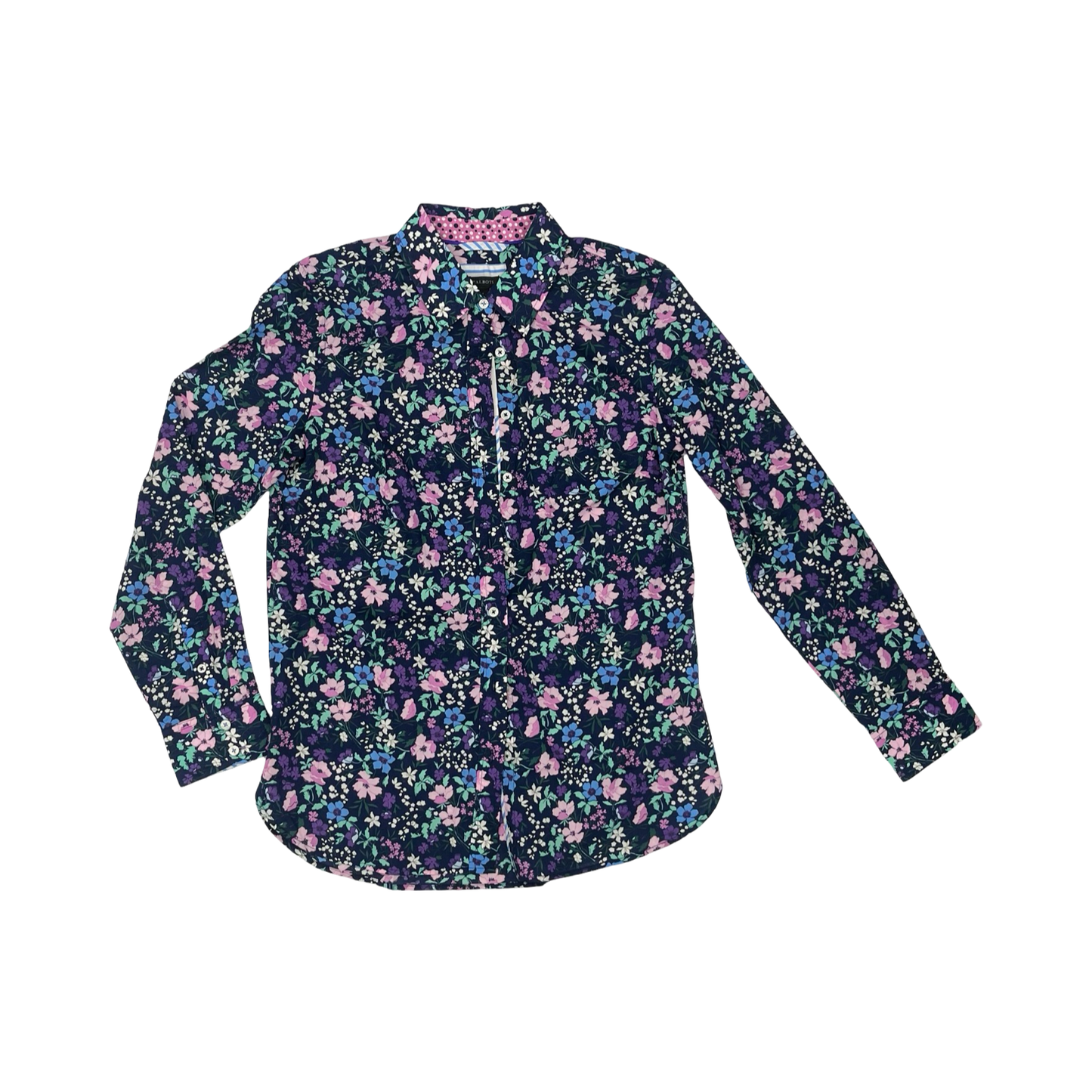 Blouse Ls By Talbots In Floral Print, Size:S