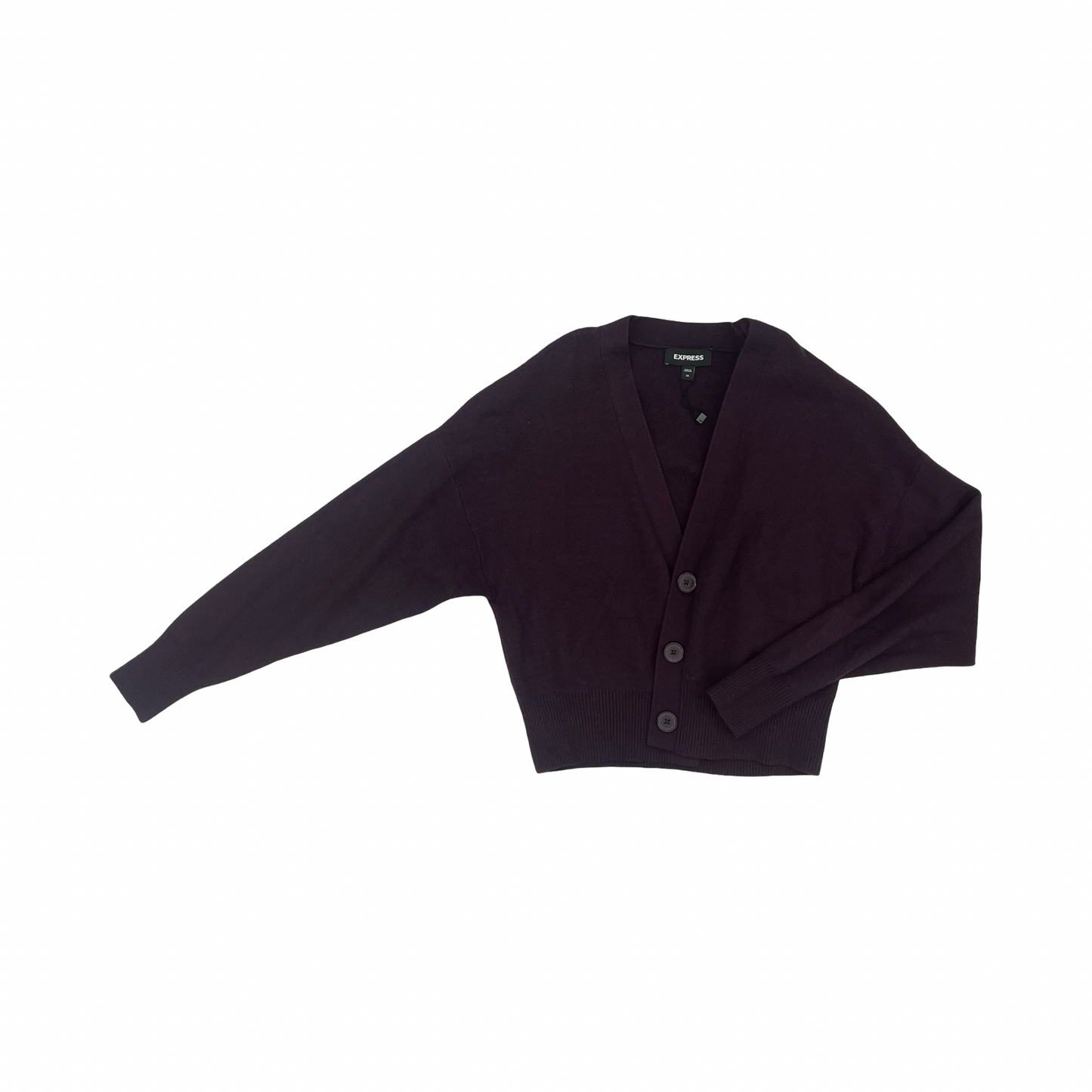 Sweater Cardigan By Express In Purple, Size:Xs