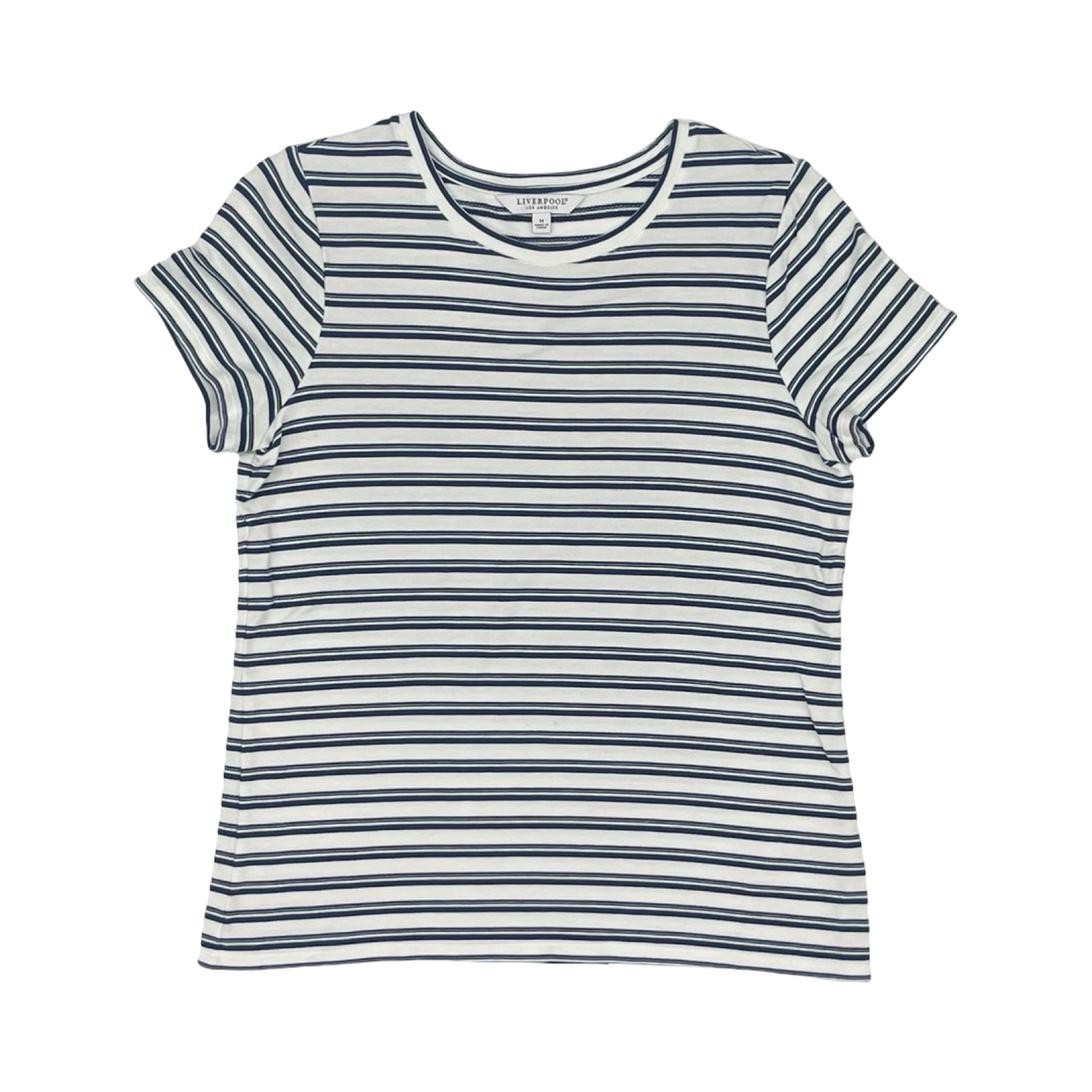 Top Ss By Liverpool In Cream & Green, Size:M