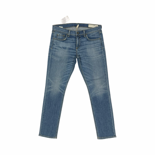 Jeans Straight By Rag And Bone In Blue Denim, Size:8