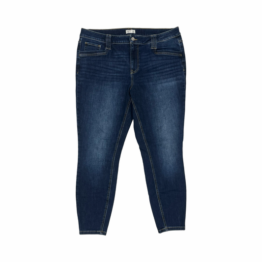 Jeans Skinny By Maurices In Blue Denim, Size:18