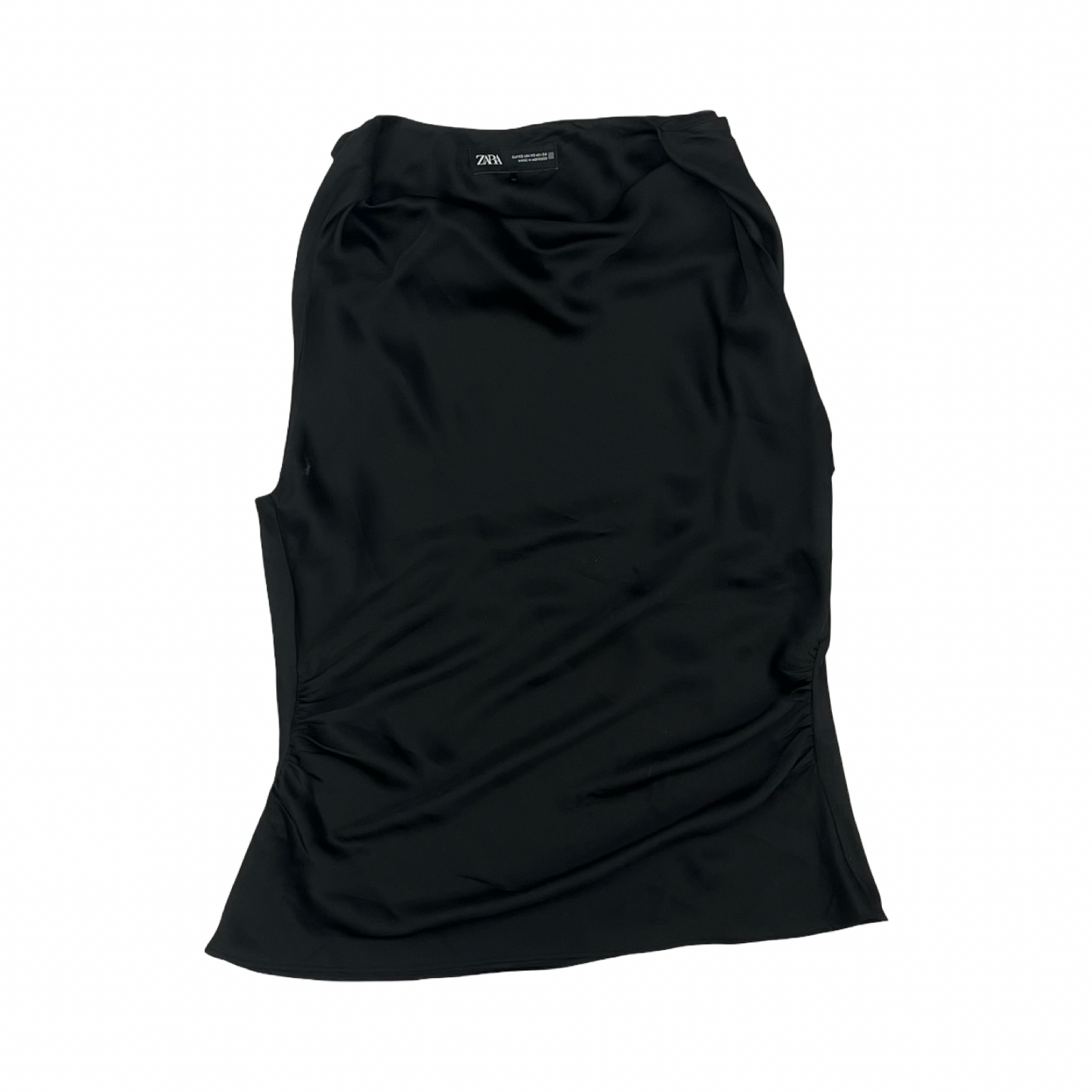 Blouse Sleeveless By Zara In Black, Size:Xs