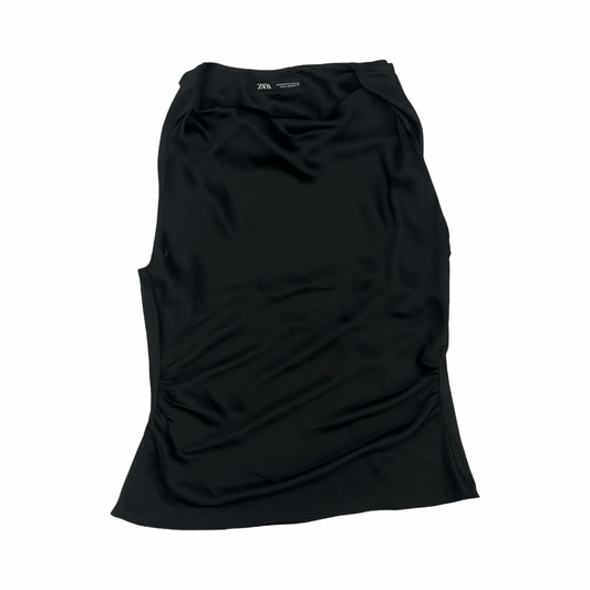 Blouse Sleeveless By Zara In Black, Size:Xs