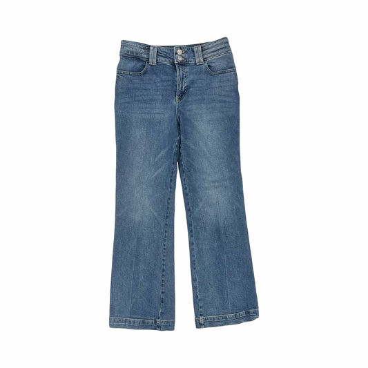 Jeans Straight By Talbots In Blue Denim, Size:6