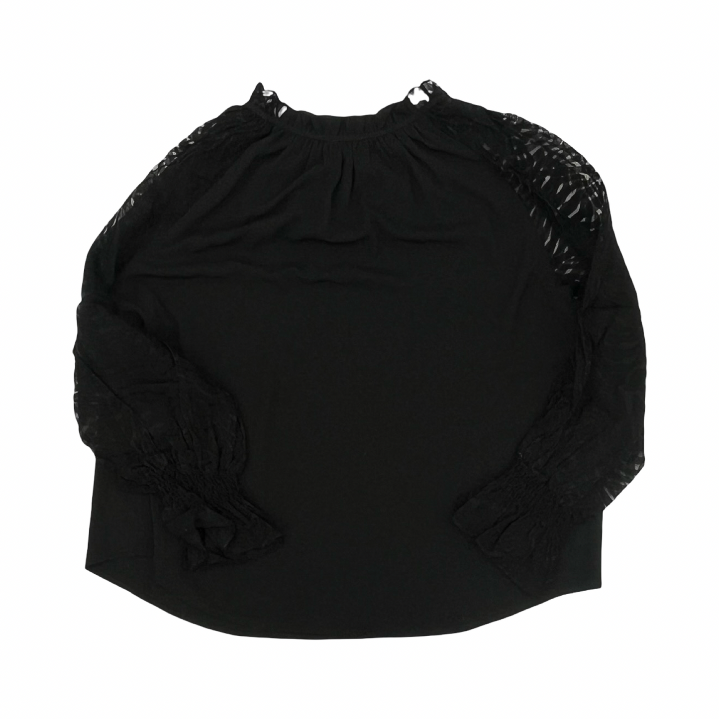 Blouse Ls By Gigio In Black, Size:1X