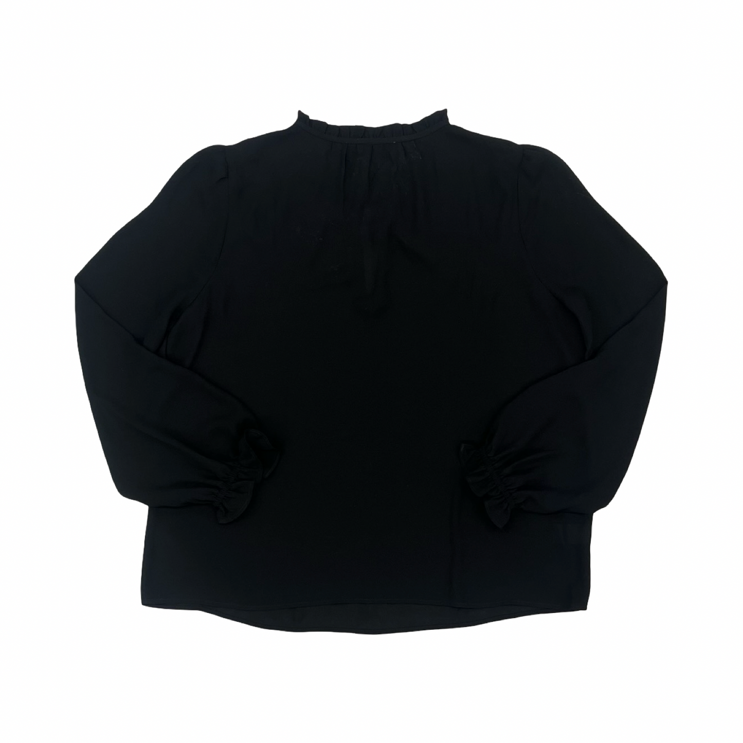 Blouse Ls By Loft In Black, Size:Mp