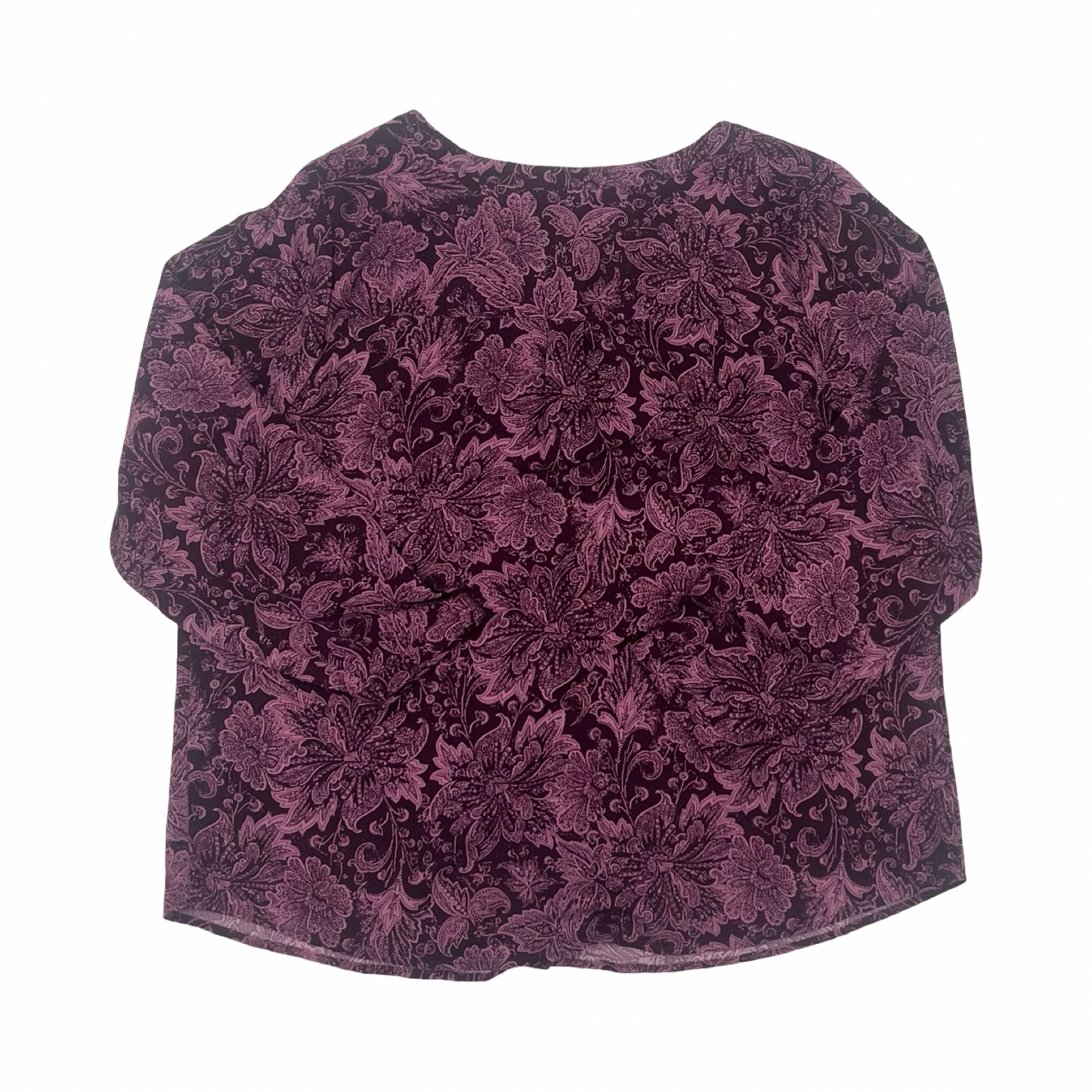 Top 3/4 Sleeve By Cj Banks In Purple, Size:1X