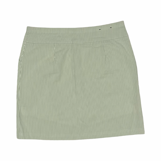 Skort By Mario Serrani In Green & White, Size:M