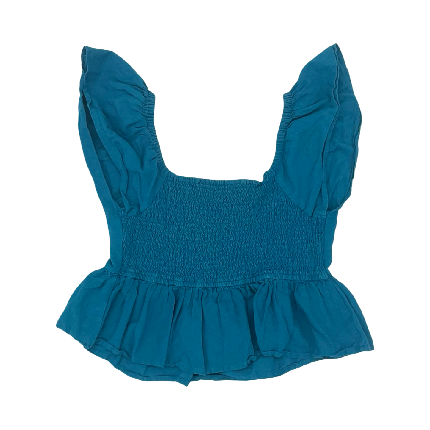 Blouse Ss By Clothes Mentor In Blue, Size:L