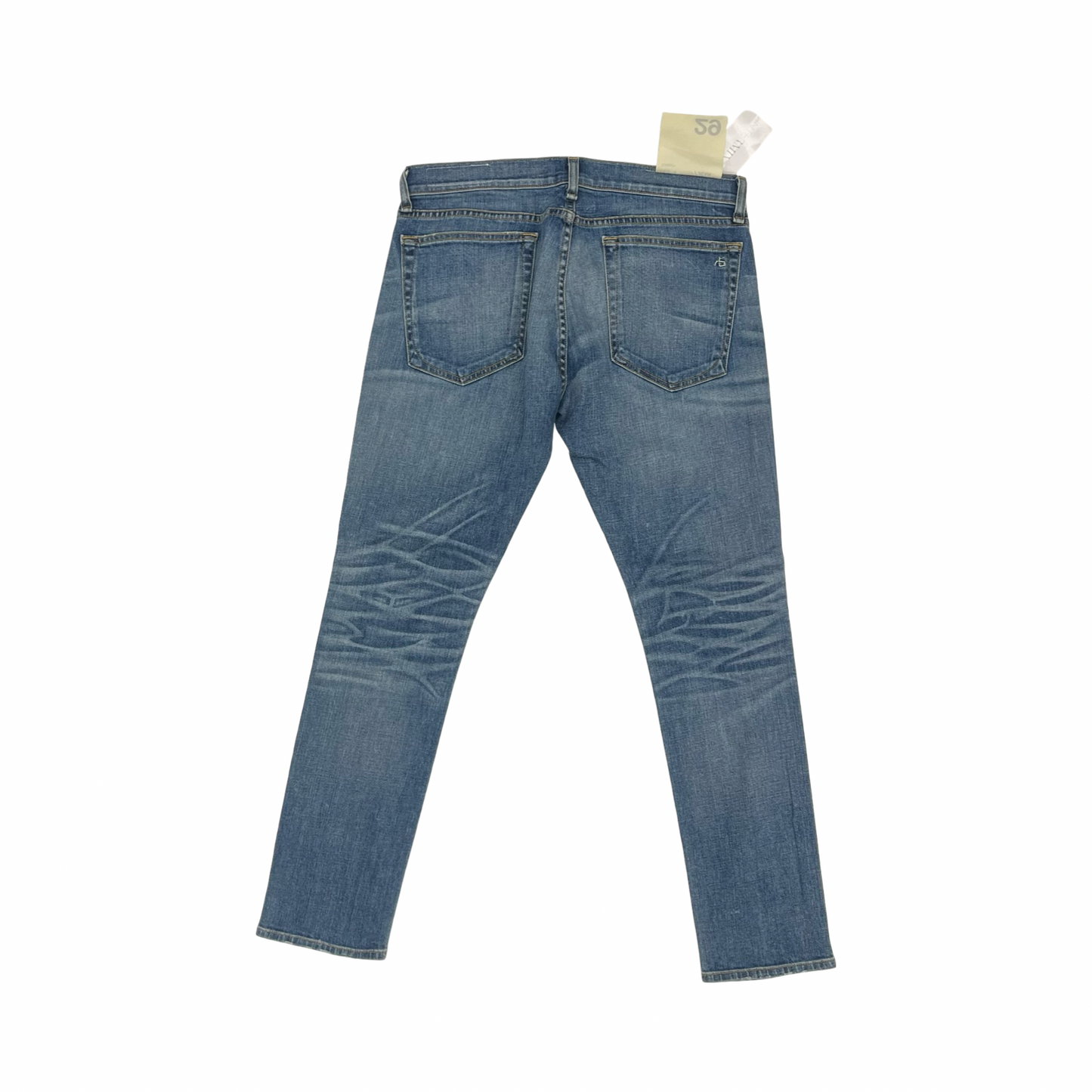 Jeans Straight By Rag And Bone In Blue Denim, Size:8