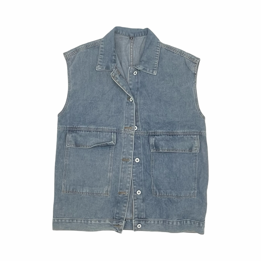 Vest Other By Cme In Blue Denim, Size:S