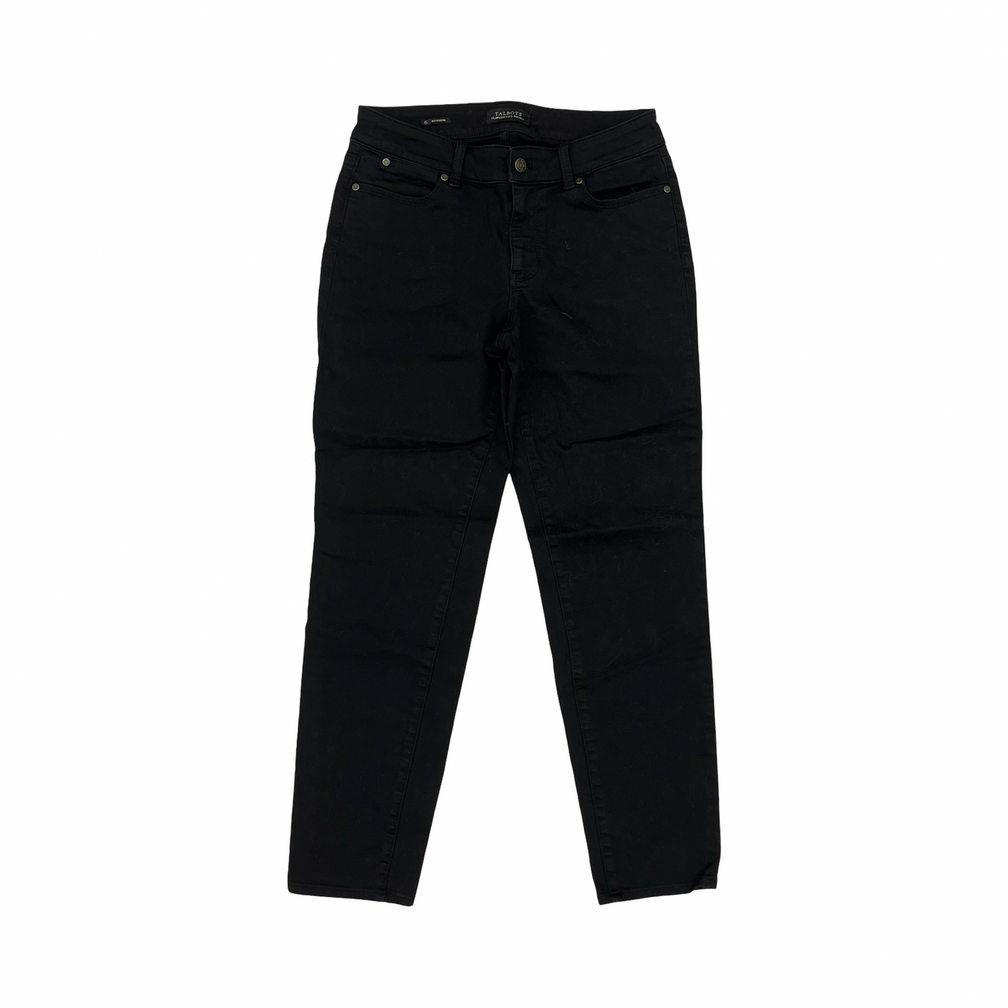 Jeans Straight By Talbots In Black, Size:6