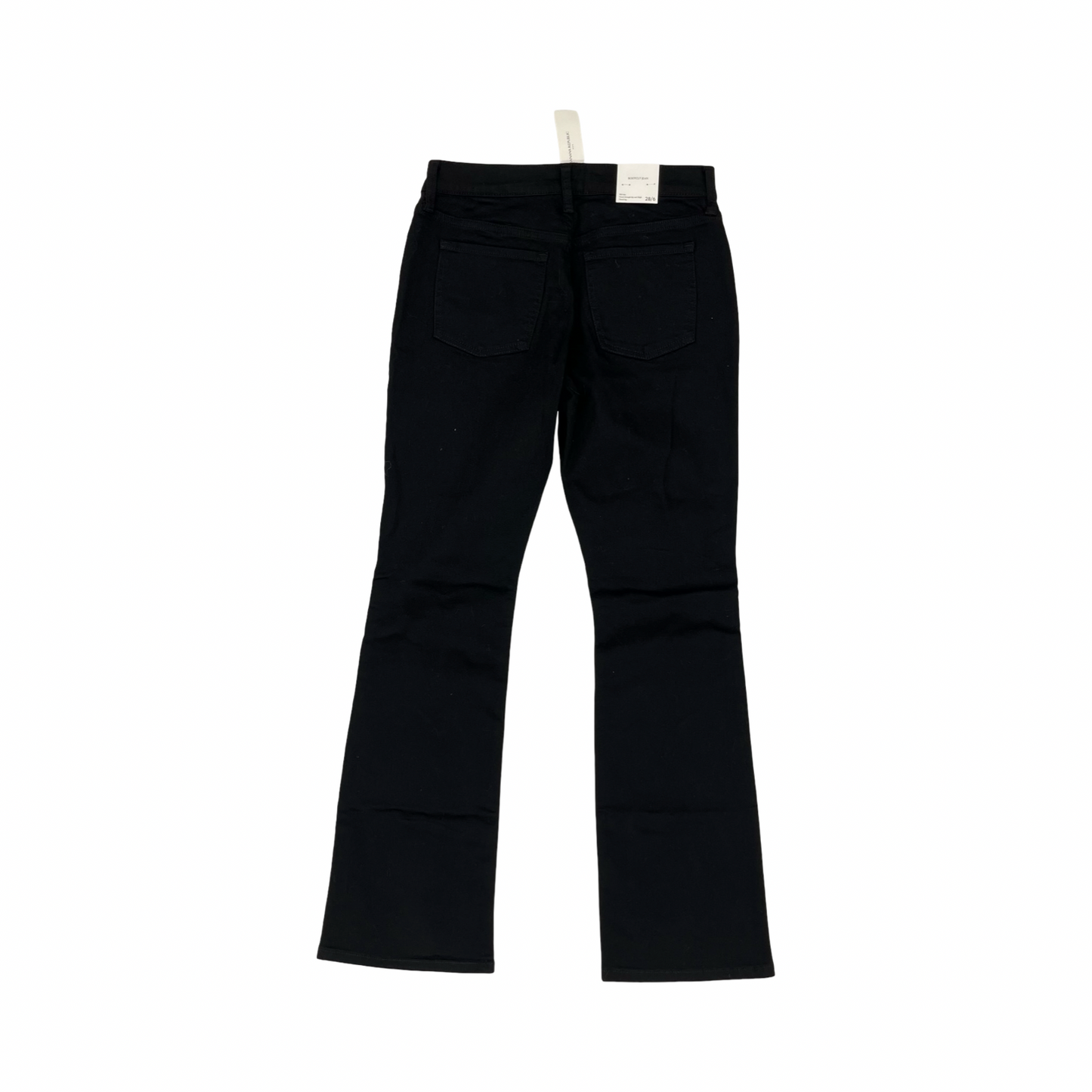 Jeans Boot Cut By Banana Republic In Black Denim, Size:6
