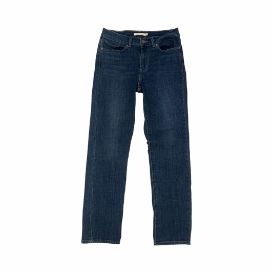 Jeans Straight By Levis In Blue Denim, Size:4