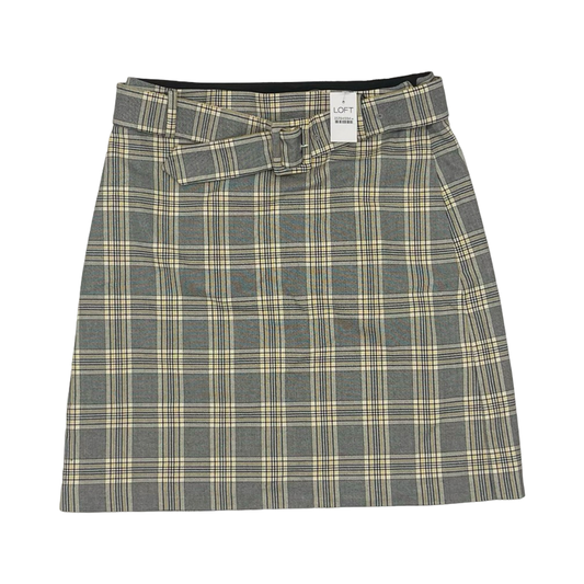 Skirt Mini & Short By Loft In Grey & Yellow, Size:0