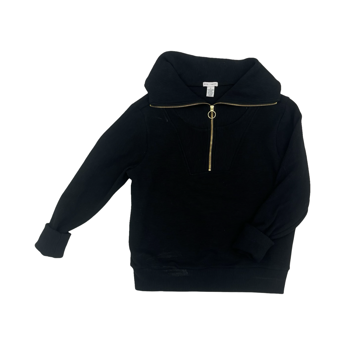 Sweatshirt Collar By Better Together In Black, Size:M